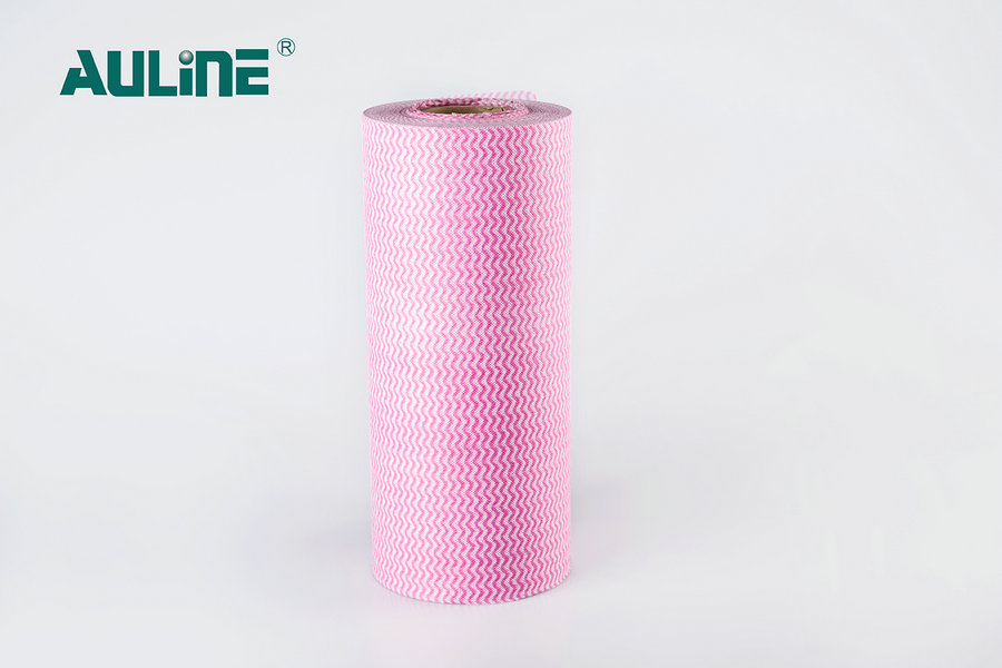 Undee bedruckte Woodpulp-Serie aus Spunlace-Vliesstoff in Rosa